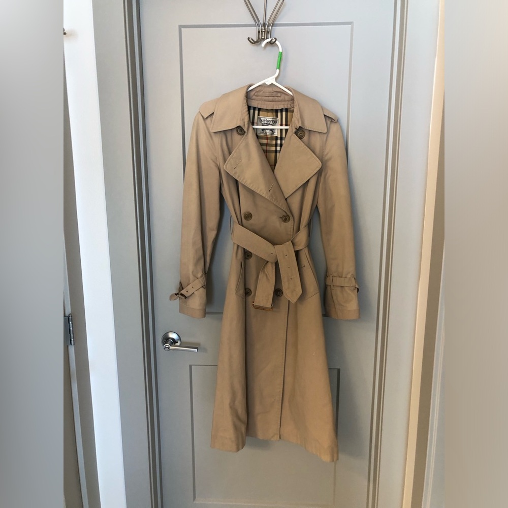 Tan Berberry trench coat